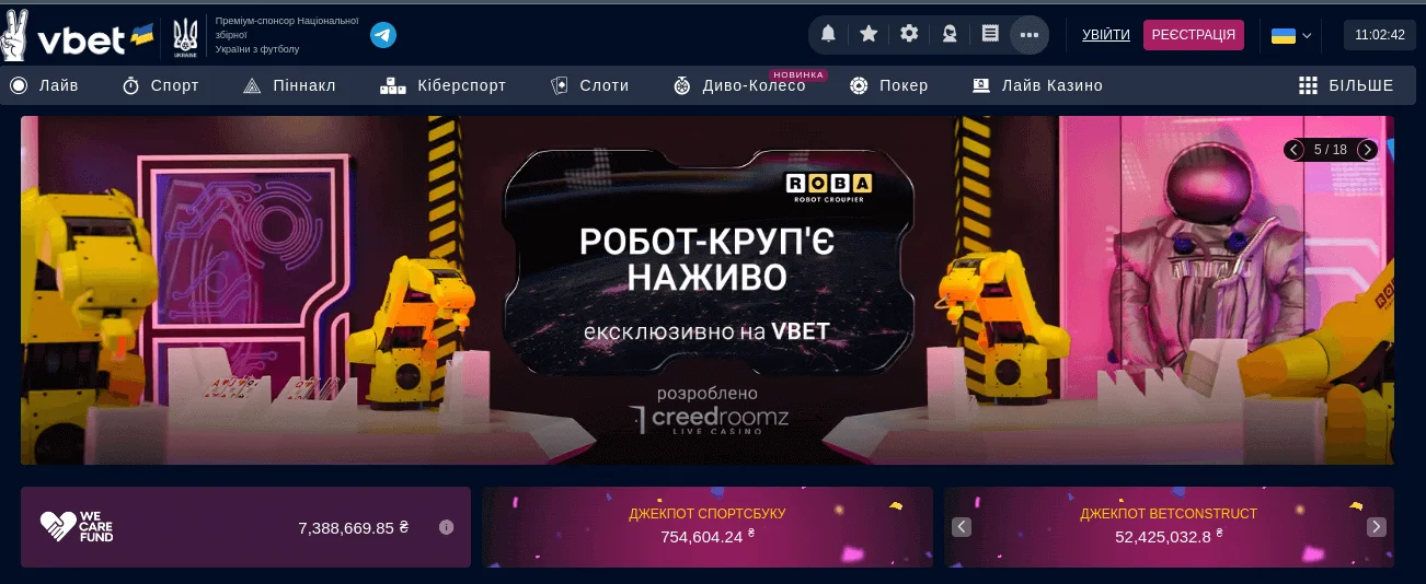 онлайн казино v bet ukraine